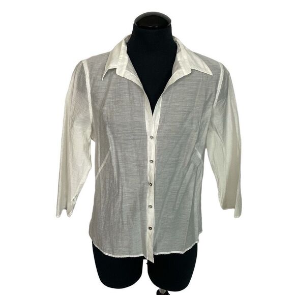 Max Studio.Com Gauzy Blouse - Women’s L - Picture 1 of 6